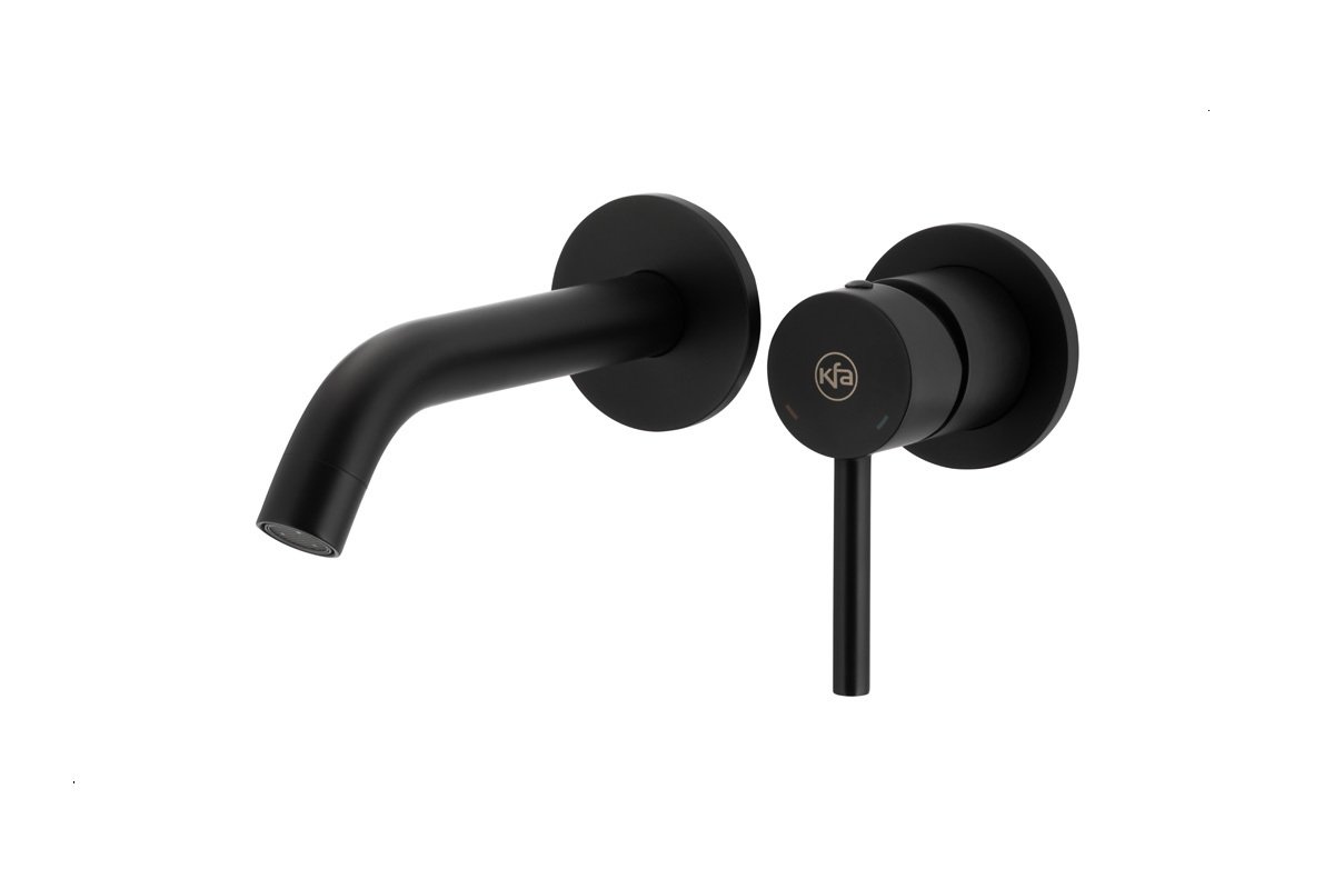 KFA MOZA PREMIUM Concealed Wall-mounted Basin Mixer Tap / Black Matt KFA MOZA PREMIUM Concealed Wall-mounted Basin Mixer Tap / Black Matt