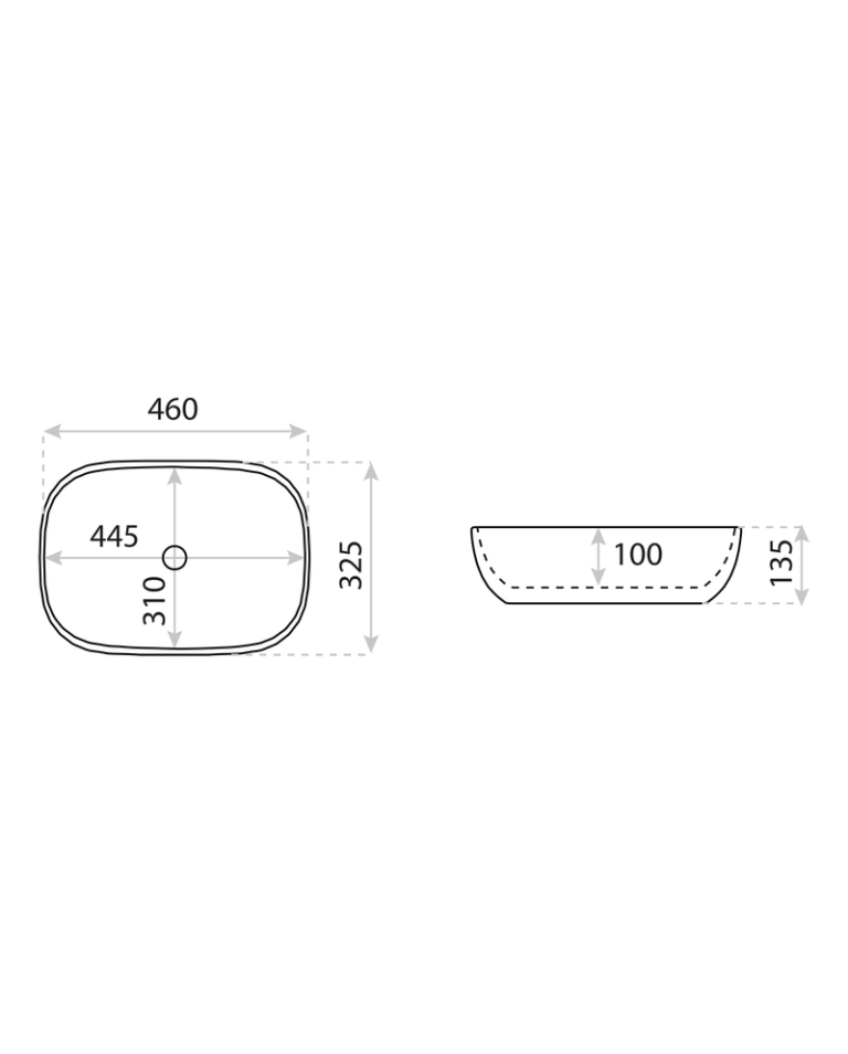 Costa Brushed Gold Basin - Builders Fort