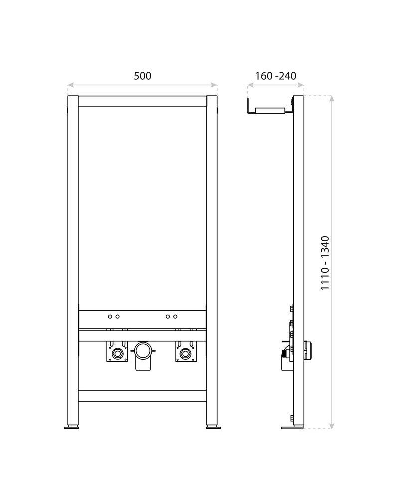 BIDET Concealed frame LAV 500 BIDET Concealed frame LAV 500