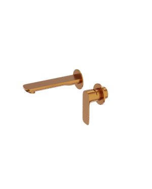 LaVita SPARK Concealed Wall-mounted Basin Tap Mixer / Brushed Copper