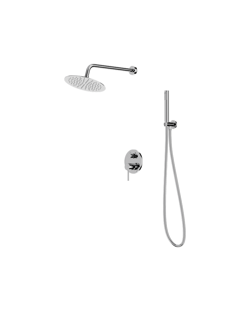 LaVita ORION Concealed Wall-mounted Rainshower SET / Silver - Chrome LaVita ORION Concealed Wall-mounted Rainshower SET / Silver - Chrome