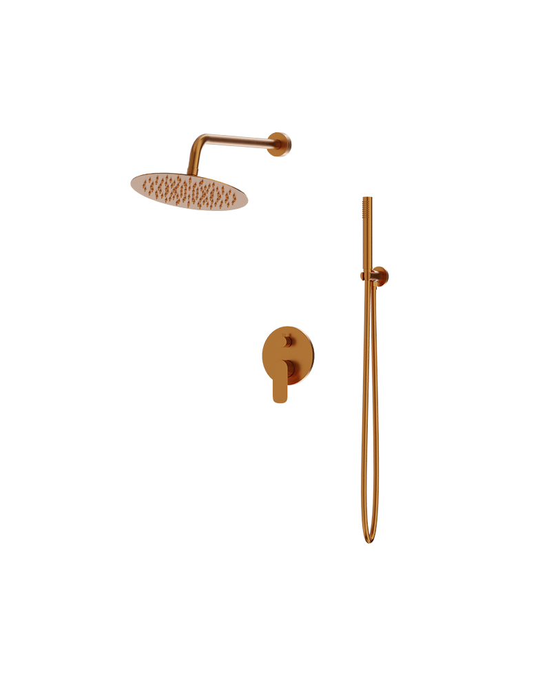 LaVita SPARK Concealed Wall-mounted Rainshower SET / Brushed Copper LaVita SPARK Concealed Wall-mounted Rainshower SET / Brushed Copper