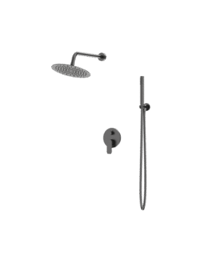 LaVita SPARK Concealed Wall-mounted Rainshower SET / GunMetal LaVita SPARK Concealed Wall-mounted Rainshower SET / GunMetal
