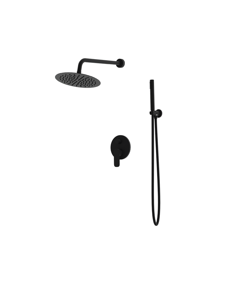 LaVita SPARK Concealed Wall-mounted Rainshower SET / Black Matt LaVita SPARK Concealed Wall-mounted Rainshower SET / Black Matt
