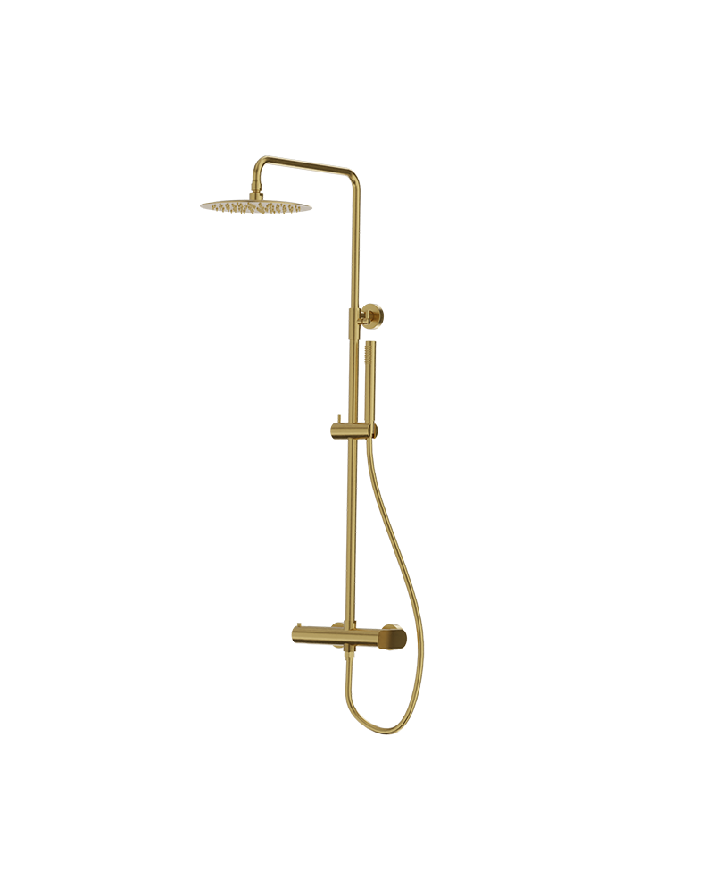 LaVita SPARK Wall-mounted Rainshower SET / Brushed Gold LaVita SPARK Wall-mounted Rainshower SET / Brushed Gold