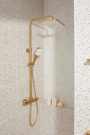 KFA Malaga Wall-mounted Rainshower SET with Thermostatic Shower Mixer Colour Variations