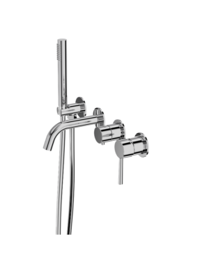 LaVita ORION Concealed Wall-mounted Bath SET (4 openings) / Silver - Chrome/ Matt Black/ Brushed Gold/ Brushed Copper