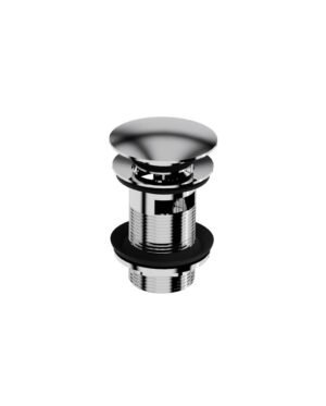 Basin Waste Click-Clack Overflow Chrome/ Brushed Gold/ Black Matt/ Brushed Copper