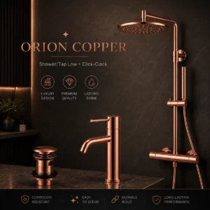 Orion Copper -Shower/Tap Low  + Click-Clack