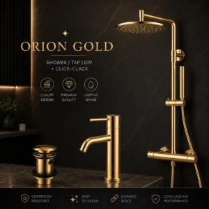Orion Gold -Shower/Tap Low  + Click-Clack