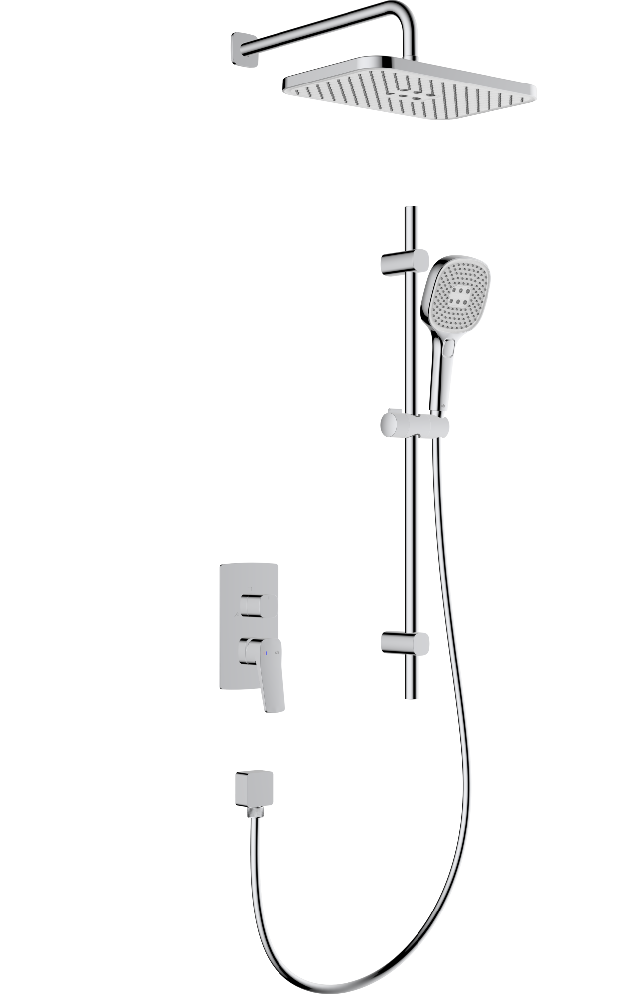 MALAGA | Thermostatic Concealed Shower Set with Sliding Rail – Chrome MALAGA | Thermostatic Concealed Shower Set with Sliding Rail – Chrome